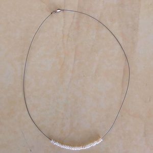 Dainty pearl necklace